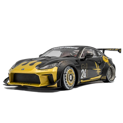 Toyota GR86 Liberty Walk Body Kit 2024 (Black & Gold) | Solido 1:18 | Diecast