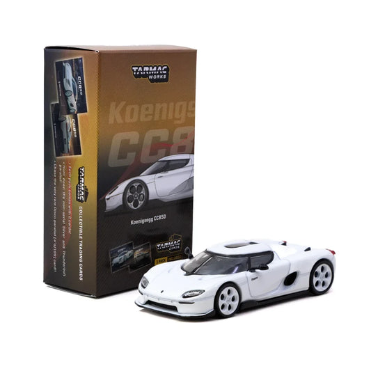 Koenigsegg CC850 (White) | Tarmac Works 1:64 | Diecast