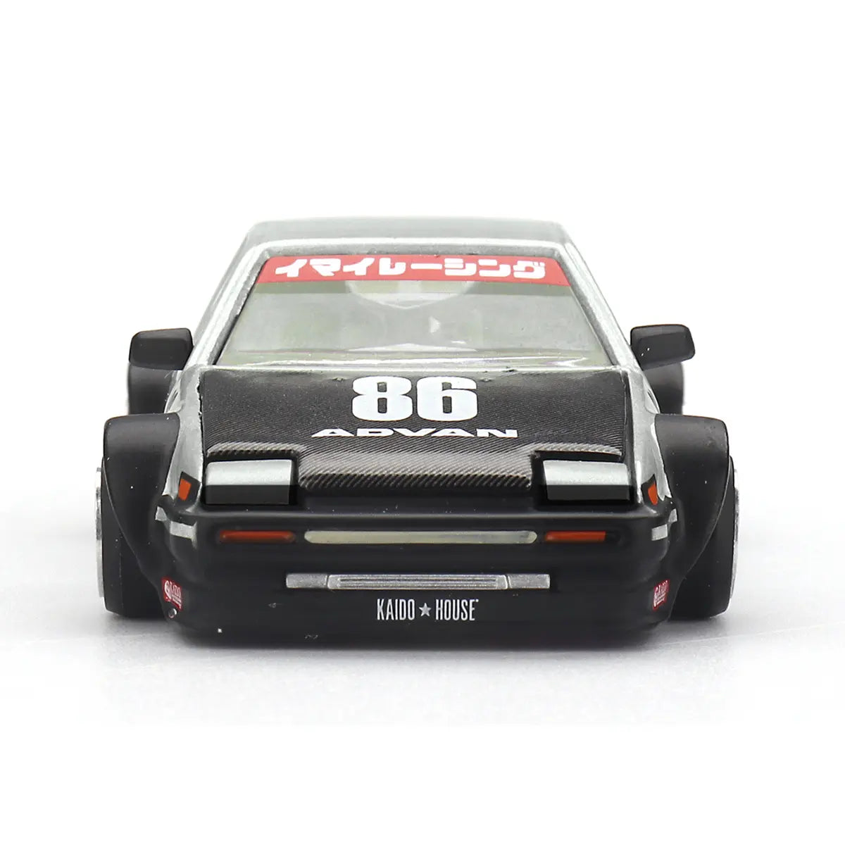 Toyota AE86 Sprinter Trueno Kaido Street V2 (Silver/Black) | Kaido House x Mini GT 1:64 | Diecast
