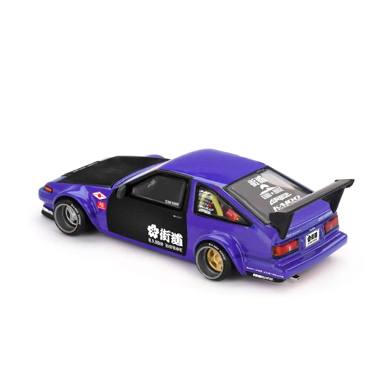 Toyota AE86 Sprinter Trueno Touge V1 (Purple/Carbon) | Kaido House x Mini GT 1:64 | Diecast