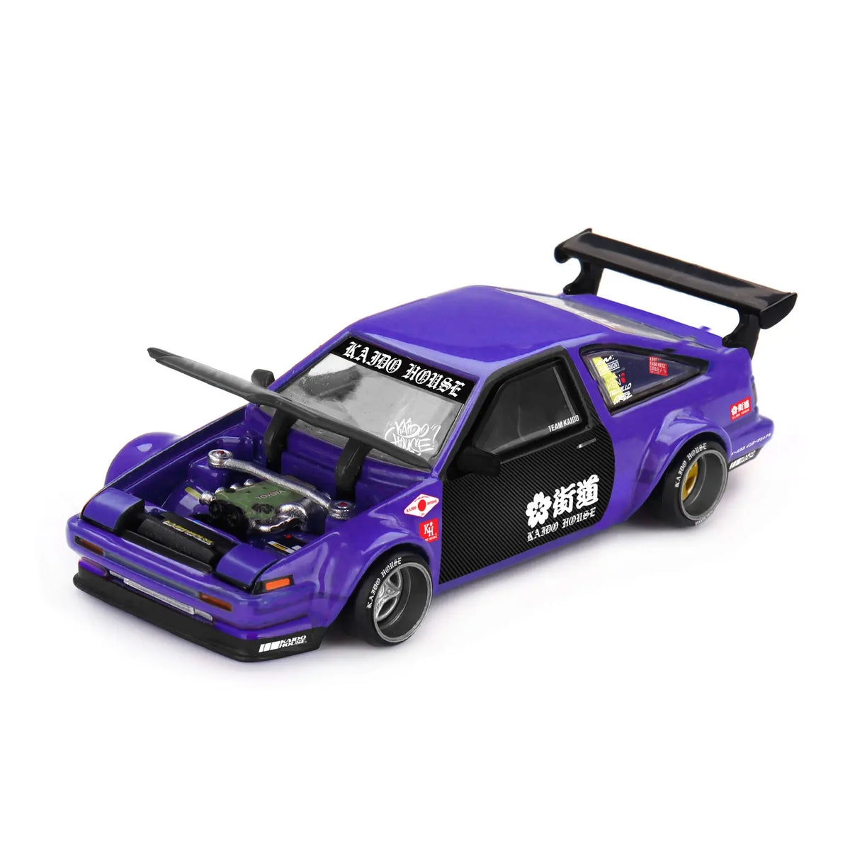 Toyota AE86 Sprinter Trueno Touge V1 (Purple/Carbon) | Kaido House x Mini GT 1:64 | Diecast