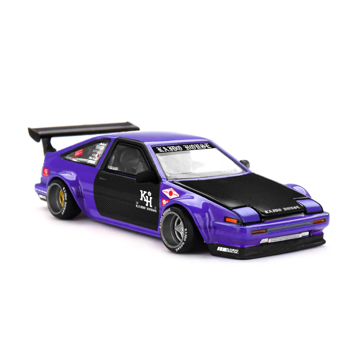 Toyota AE86 Sprinter Trueno Touge V1 (Purple/Carbon) | Kaido House x Mini GT 1:64 | Diecast