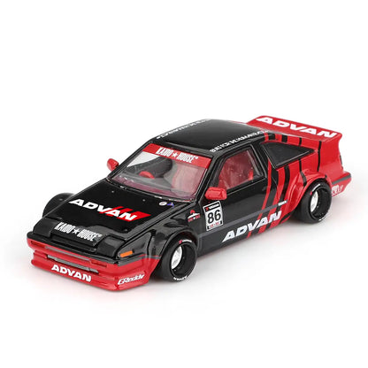 Toyota AE86 Sprinter Trueno "Kaido ADVAN" (Red/Black) | Kaido House x Mini GT 1:64 | Diecast