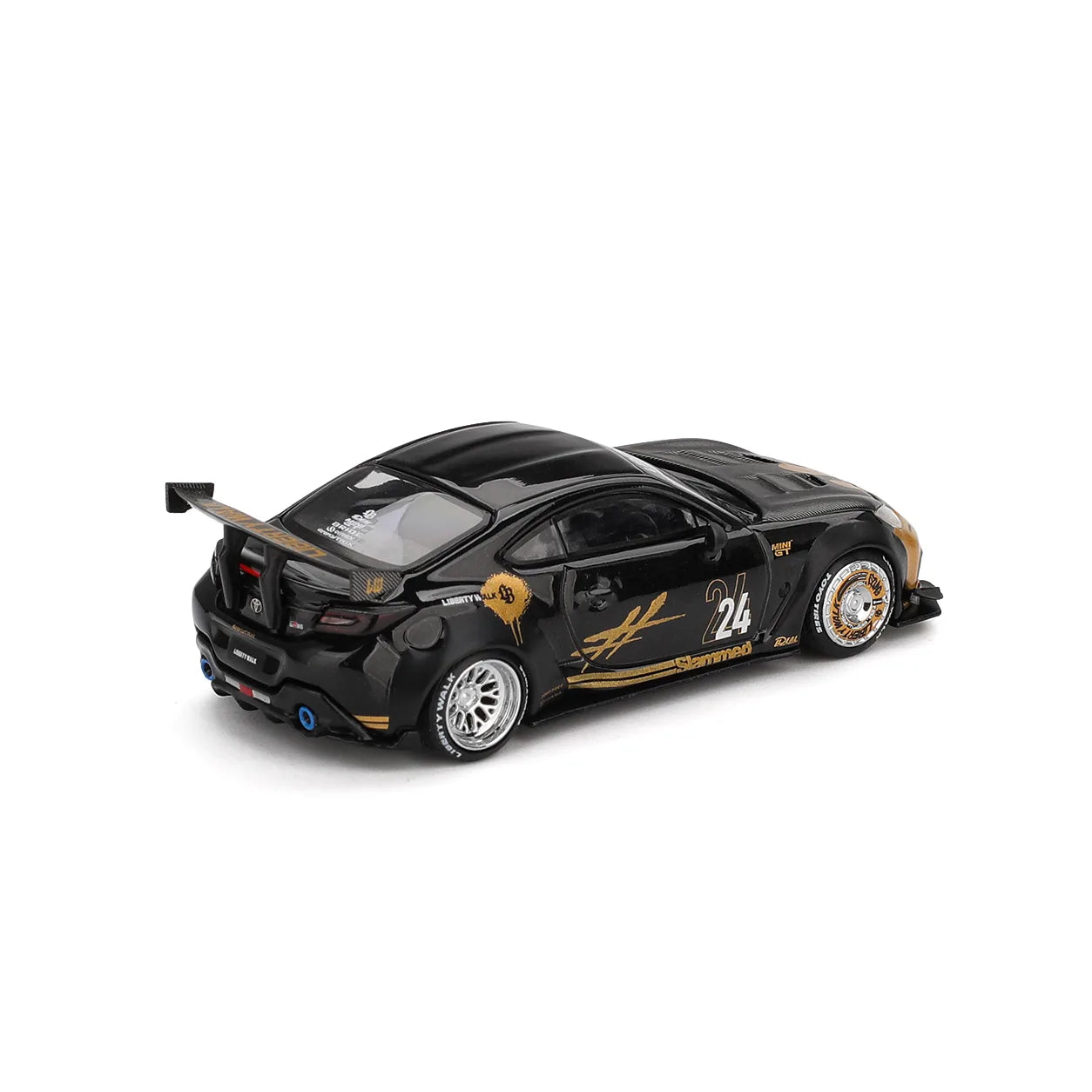 Toyota GR86 LB★Nation Black / Gold | MINI GT 1:64 Diecast