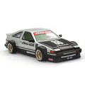 Toyota AE86 Sprinter Trueno Kaido Street V2 (Silver/Black) | Kaido House x Mini GT 1:64 | Diecast