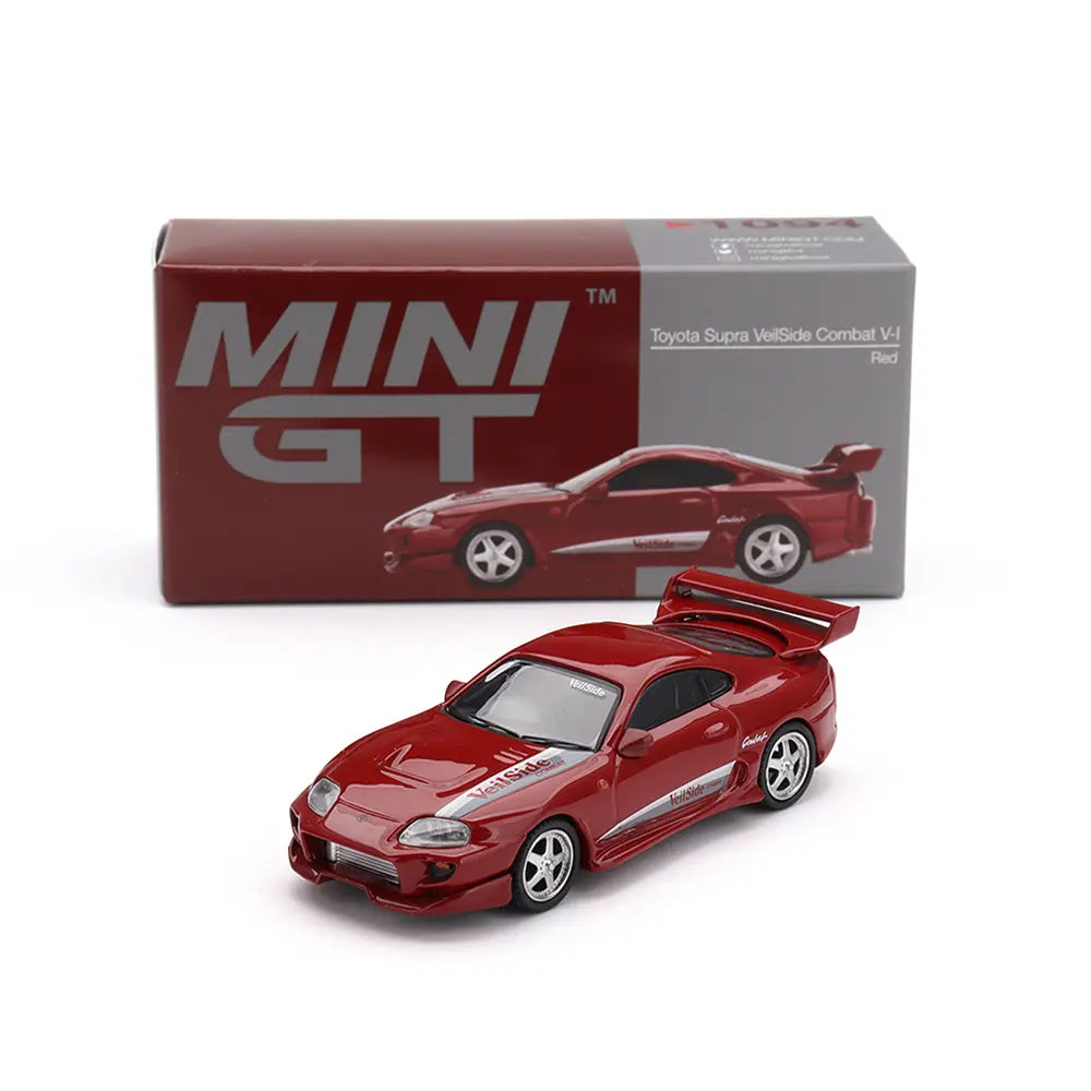 Toyota Supra A80 VeilSide Combat V-I (Red) | Mini GT 1:64 | Diecast