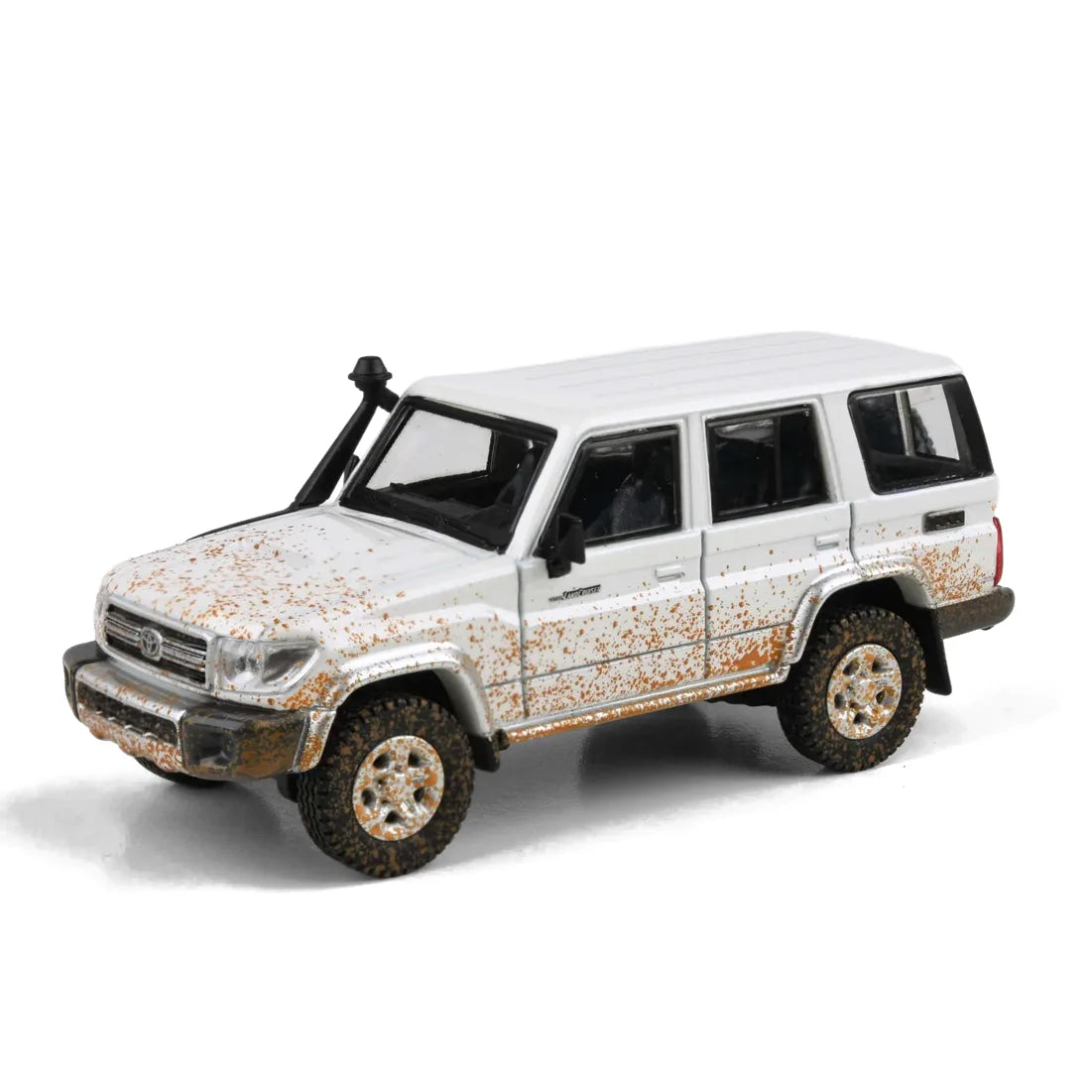 Toyota Land Cruiser 76 Off-Road Effect 2014 (White) | Para64 1:64 | Diecast