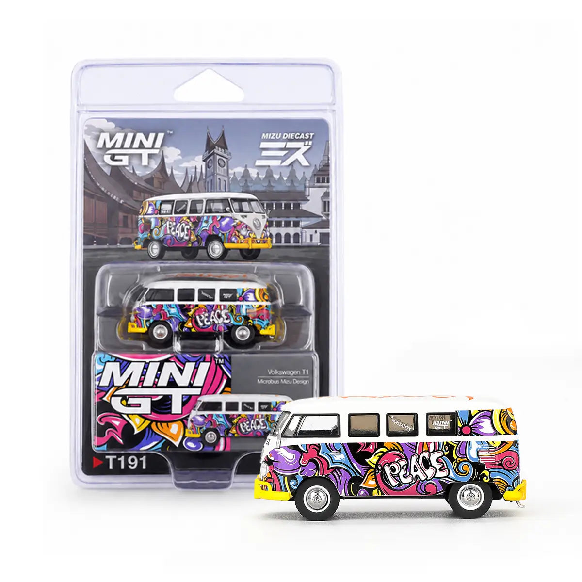 Volkswagen T1 Microbus "Mizu Design" | Mini GT 1:64 | Diecast