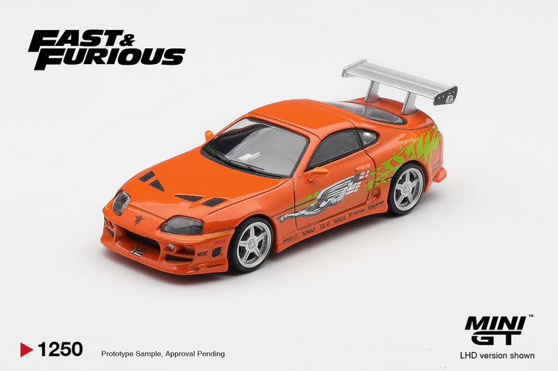 Toyota Supra BOMEX " The Fast andthe Furious" Brian O'Conner Mini GT 1/64