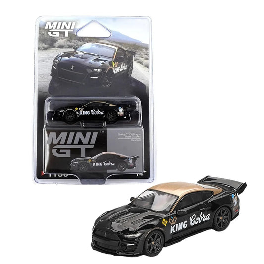 Shelby GT500 Dragon Snake Concept "King Cobra" (Black/Gold) | Mini GT 1:64 | Diecast